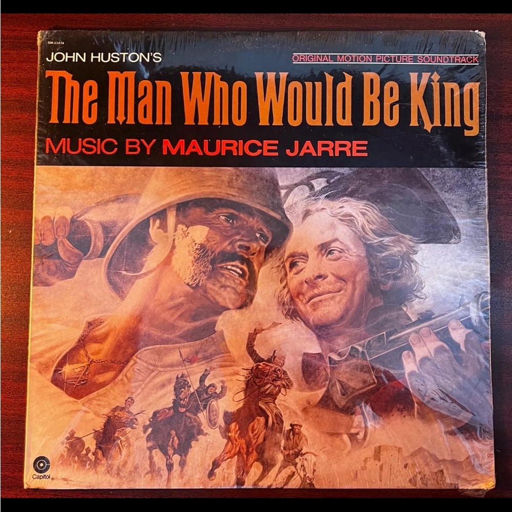 Maurice Jarre THE MAN WHO WOULD BE KING Film Soundtrack RARE SEALED Movie VINYL